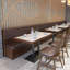 Banc rembourré en similicuir Retro Light Luxury