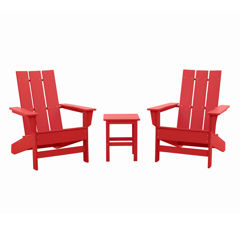 Ratcliff 3 Piece Seating Group, Bright Red