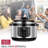 Geek Chef  12 In 1 Electric 8 Quart Oval Pressure Cooker Pot With LCD Display