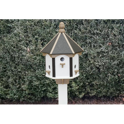 Sion 23'' H x 16'' W x 16'' D Post Weather Resistant Birdhouse