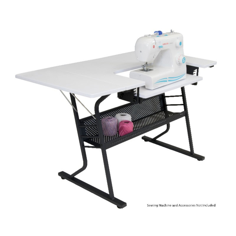 Fabry 73.3cm x 38.5cm Sewing Table with Sewing Machine Platform