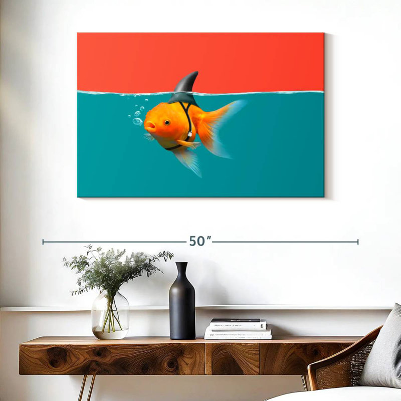 Poisson rouge comme requin