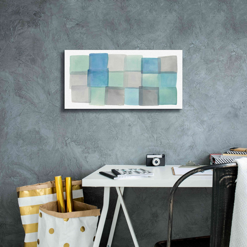 «Overlap III» par Mike Schick, estampe numérique sur toile, H 12 po x l 24 po x P 0,75 po