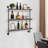 3-Tier Wine Rack, Wall-Mounted Wine Bottle Rack-1415785446