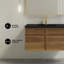 Meuble-lavabo mural 36 po en chêne brun avec comptoir noir St. Tropez-1453709396-1453709397-1453709399