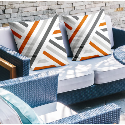  Coussin décoratif intérieur / extérieur à rayures