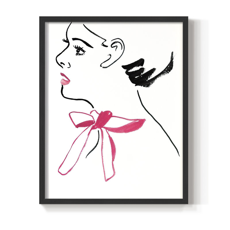 «BlossomI», reproduction encadrée - bois massif, Noir, noir, noir, noir, H 21 po x l 17 po