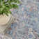 Quillin Oriental Machine Washable Rectangle 8' X 10' Polyester Area Rug in Gray