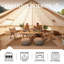Spacious Camping Tents & Shelters, 210d Oxford Bell Tent For Family Camping
