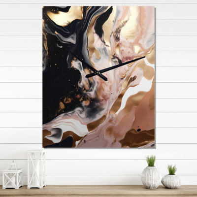 Jakavious - Abstract Marble Modern Wall Clock