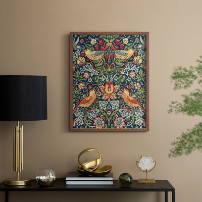 Reproduction abstraite vintage encadrée CLXIX - bois massif