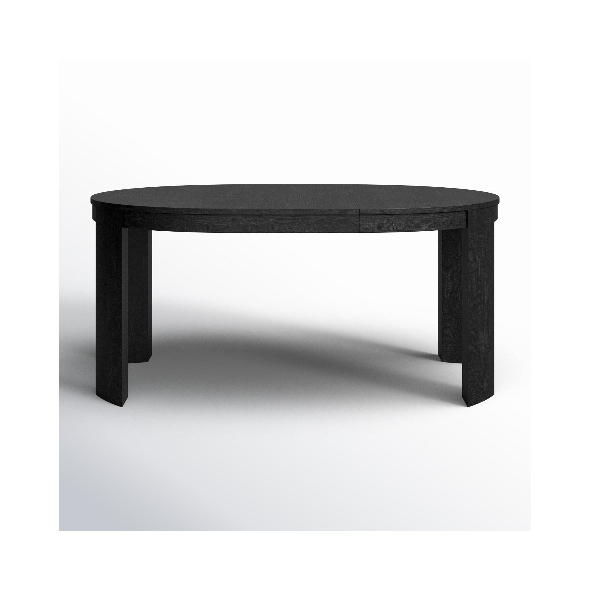 Payton 48" Round Extendable Dining Table, Black