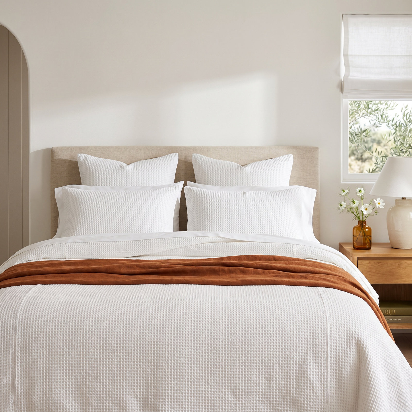 Donovan Cotton Duvet Cover Set, King Duvet Cover + 2 Shams