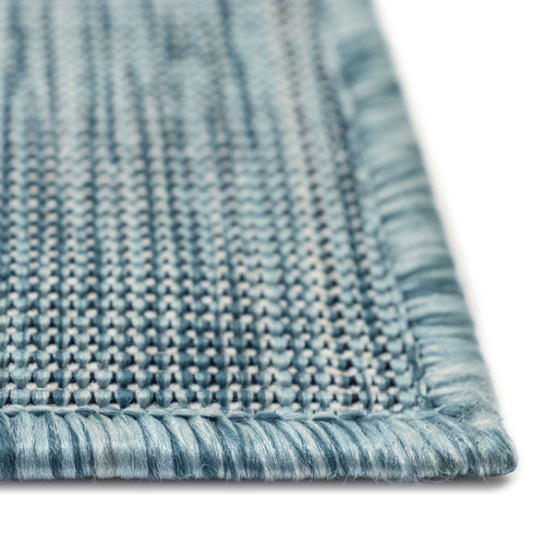 Sand & Stable Saldanha Aqua-Blue Indoor/Outdoor Rug & Reviews | Wayfair