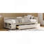 Lit plateforme simple tapissier en forme de L avec rangement et tiroirs-1628543036