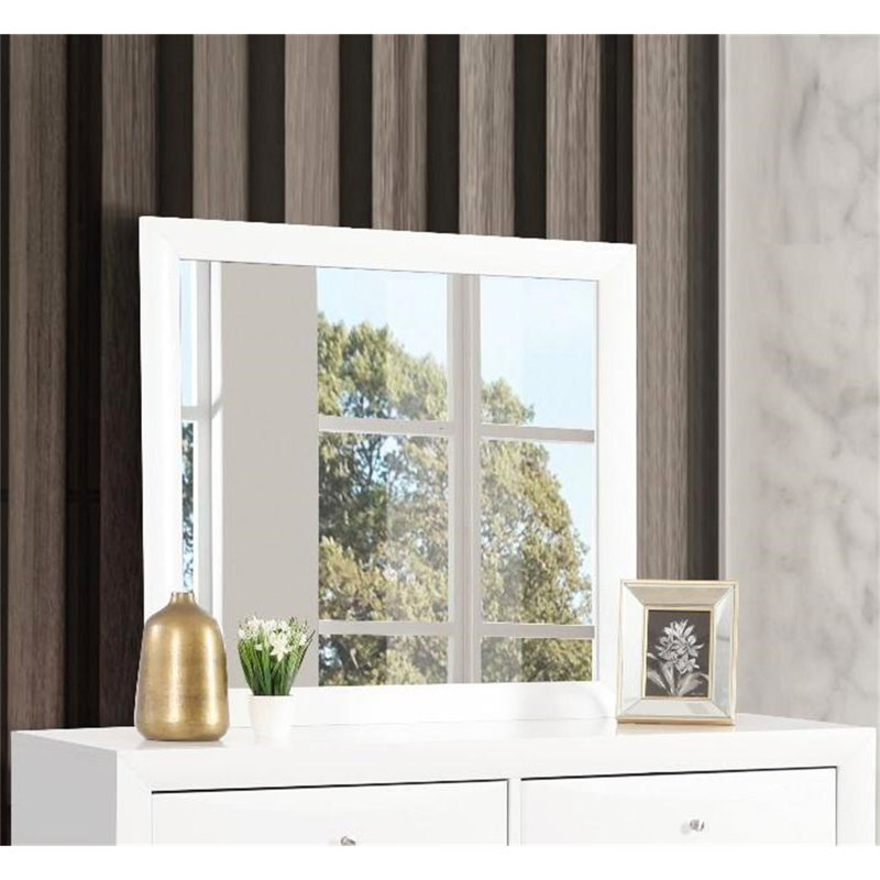Miroir moderne, Blanc