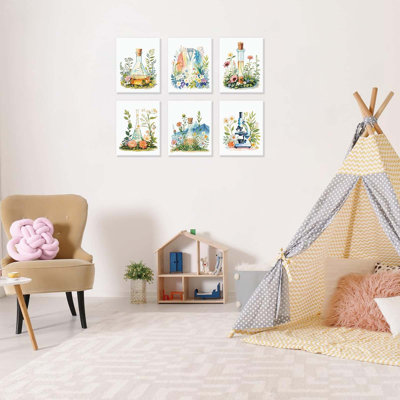 6 Piece Wrapped Canvas Wall Art