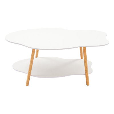 Modern Coffee Table, 2 Tier Sofa Table