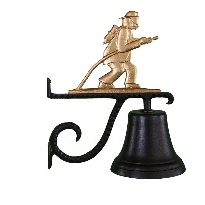 Cast Weather Resistant Metal People Bell, Gold