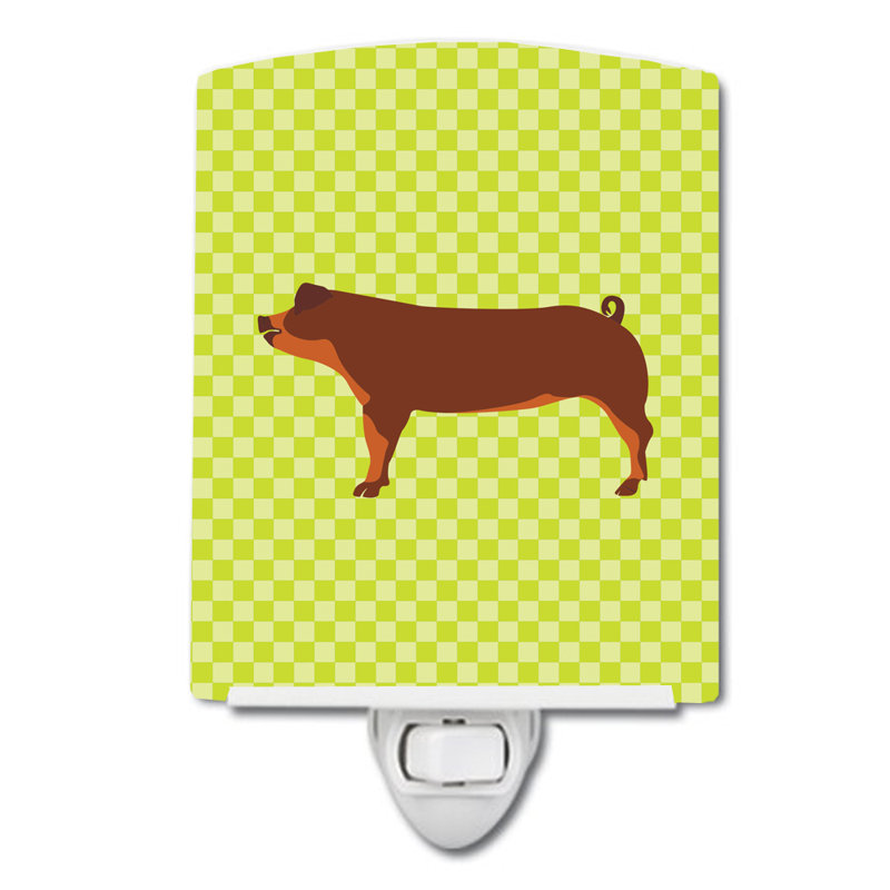 Duroc Pig Ceramic Night Light