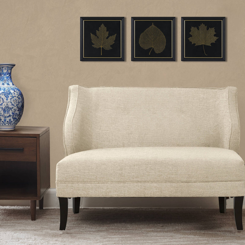Gilded Trio Gold Metallic Leaf Framed Wall Art Set