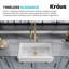 Évier de cuisine KRAUS Turino ™ réversible 33 pouces L-115269390