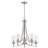 Dahlya 5 - Light Steel Dimmable Wagon Wheel Chandelier-1084790090