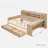 Rabito With Storage Shelves, Two Drawers And Study Desk-152429008