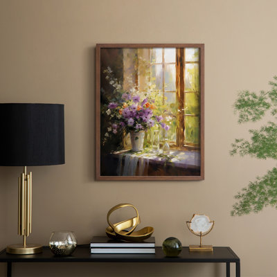 «FLORAL Series DCCL XXXVI», reproduction encadrée - bois massif