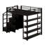 Metal Loft Bed With Storage Shelves
