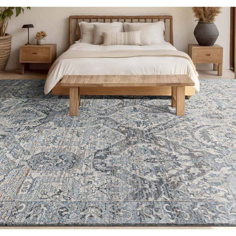 Handmade Wool Oriental Area Rug, Rectangle 5' x 8'