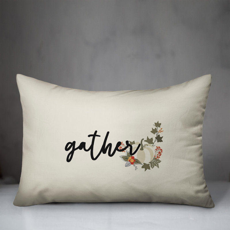 Housse de coussin rectangulaire à motif floral Gather