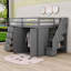 Lit mezzanine double avec tiroirs Jebidiah Kids-1540473648