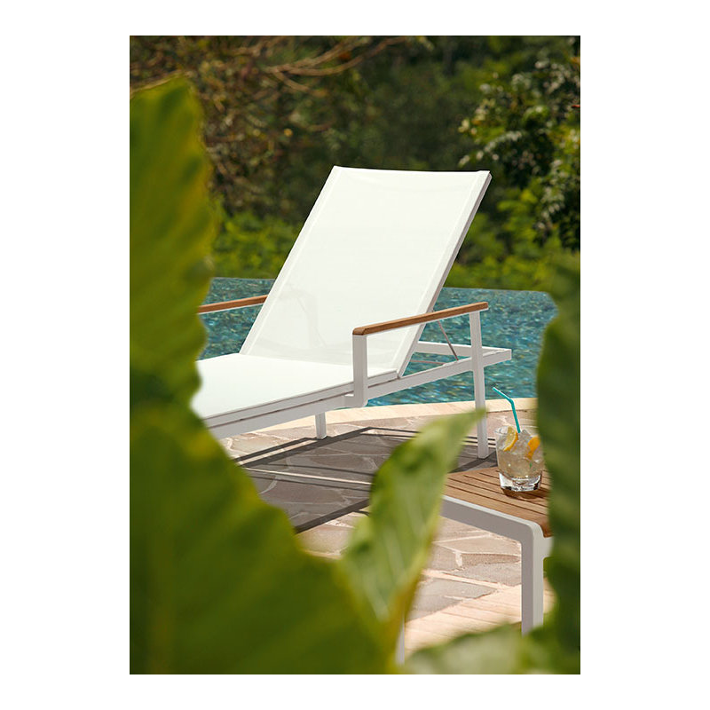 Aura Lounger , Graphite, Platinum Bronze