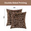 Ensemble de 2 housses de coussins décoratifs en fausse fourrure Leopard