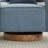 29.1" W Polyester Hollow Back Swivel Barrel Chair With Wooden Base-130076991