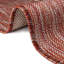 Tapis intérieur / extérieur rayé en polypropylène tissé à la machine en rouge clair-1055027257