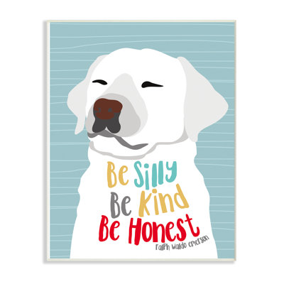 Décoration murale en forme de chien "be idiote be is honnêteté" pour enfants Taha