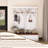 Farmhouse 4-In-1 Hall Tree With Wood Grain Bench-1395947370