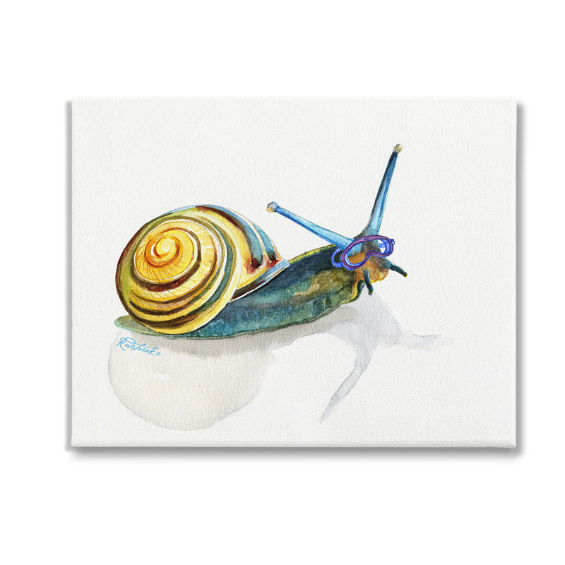 Art de giclée encadrée avec masque de tuba par Jennifer Redstreake, Giclée encadrée blanc bord de mer, H 16 po x l 20 po