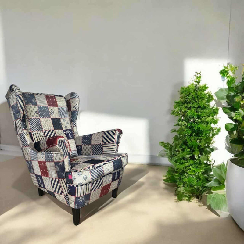 Giacob Velvet Wingback Chair
