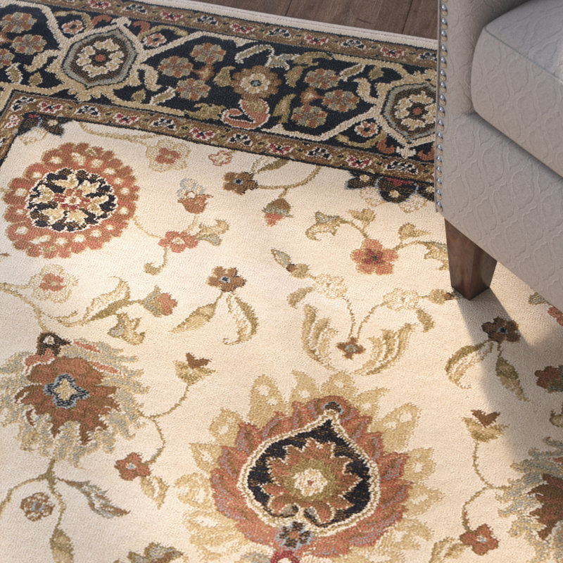 Tapis beige / noir Heavener Southwestern, Rectangle 7 pi 8 po x 10 pi 10 po