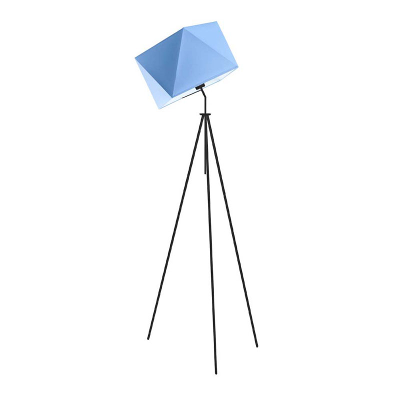 Ayaniah 142 H cm Tripod Floor Lamp, Blue, Black