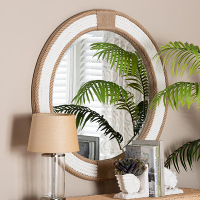 Bali & Pari Adita - Miroir rond en corde tissée