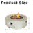 36" Outdoor Round Fire Pit Table, 50000 BTU Propane Gas Fire Pit with Steel lid ,Gray-884767718