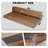 (58" Width X 28" Depth) Washer Dryer Countertop With Non-Slip Pads, Laundry Wood Shelf Topper With Edge, Double Layer Organizer For Washer And Dryer Laundry Hamper Counter Storage Organization(WALNUT)-125382528