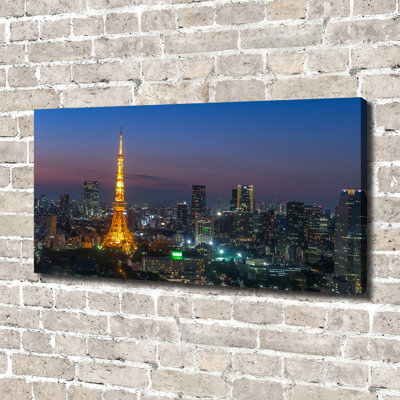 Tower In Tokyo - Wrapped Canvas Print