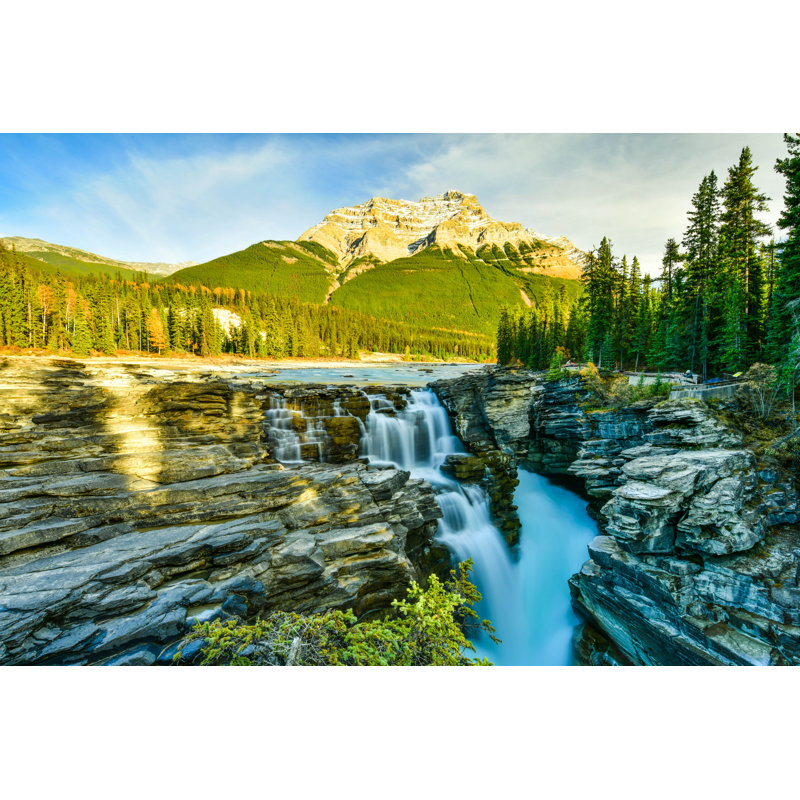 Athabasca Falls, Canada - Photographie sur toile tendue, H 8 po x l 12 po