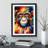 Monkey Portrait No.5 - Single Picture Frame Print-1412328415-1412328400