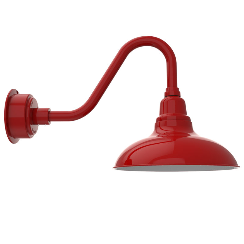 Idella LED Wall Light, Cherry Red, 18" H x 12" W x 30" D